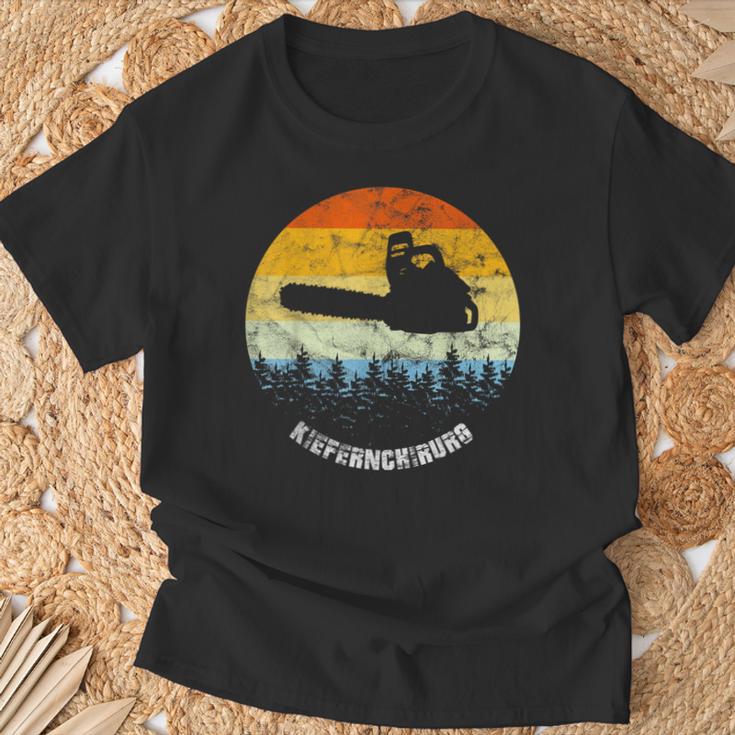 Kiefernchirurg Waldarbeiter Holzfäller Kettensäge T-Shirt Geschenke für alte Männer