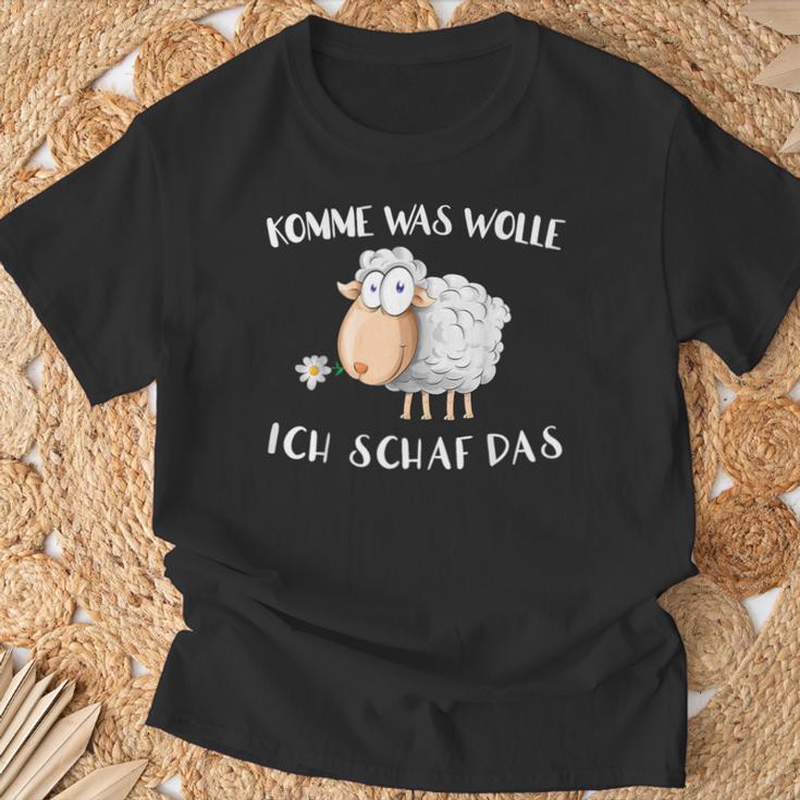 Komm Was Wolle Ich Schaf Das T-Shirt Geschenke für alte Männer