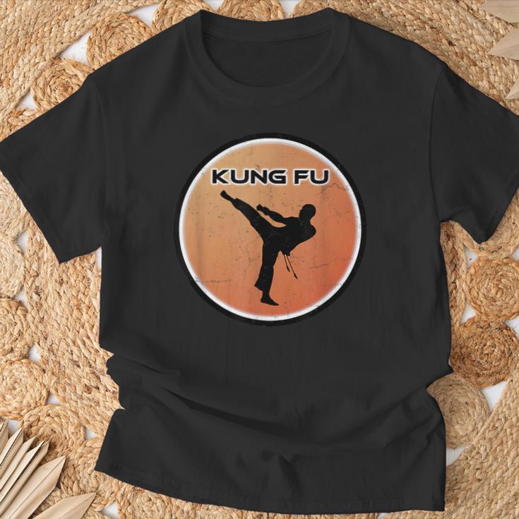 Kung Fu High Kick T-Shirt Geschenke für alte Männer