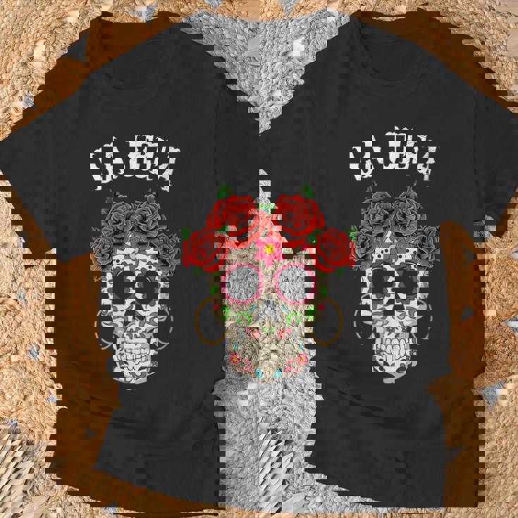 La Jefa Sugar Skullêtements Mexicain Dia De Los Muertos Dead T-Shirt Cadeaux pour les vieillards