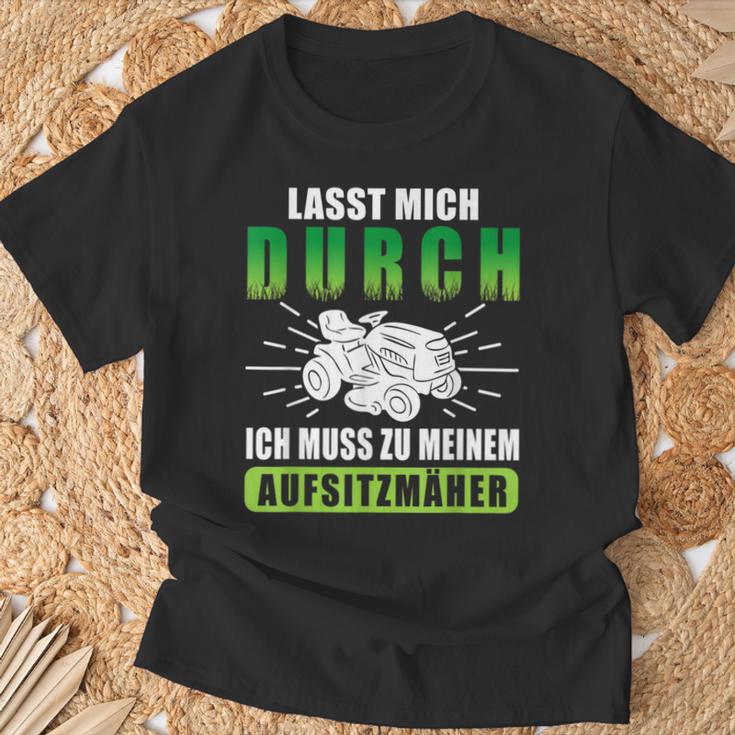 Lab Mich Durch Ich Muss Zu Meinem Ride-On Mower T-Shirt Geschenke für alte Männer