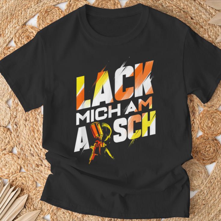 Lack Mich Am Arsch Lackier T-Shirt Geschenke für alte Männer