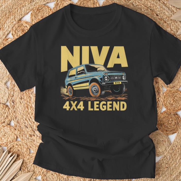 Lada Niva 4X4 Offroad T-Shirt Geschenke für alte Männer