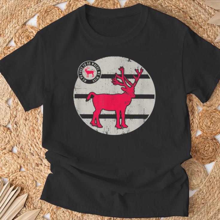 Lapland Reindeer Norway Sweden Finland Rudolph Reindeer T-Shirt Geschenke für alte Männer