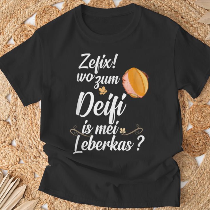 Leberkäse Leberkas Leberkässemmel Fleischkäse Bayern T-Shirt Geschenke für alte Männer