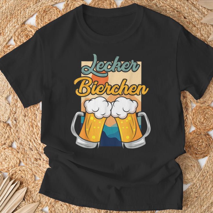 Lecker Bierchen Sauf Beer Drinker T-Shirt Geschenke für alte Männer