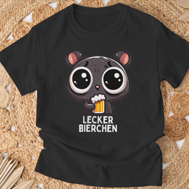 Lecker Bierchen Sad Hamster Meme T-Shirt Geschenke für alte Männer