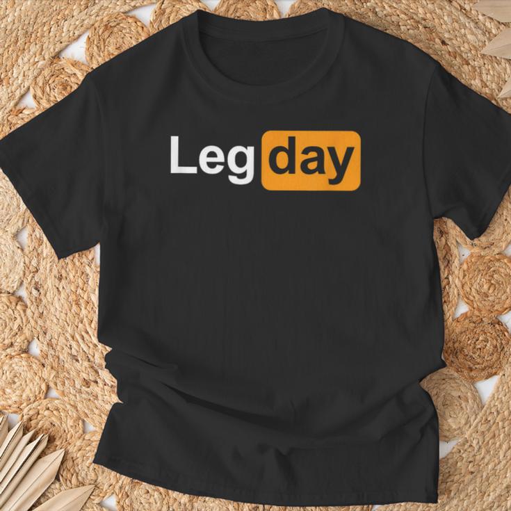 Leg Day Squats T-Shirt Geschenke für alte Männer