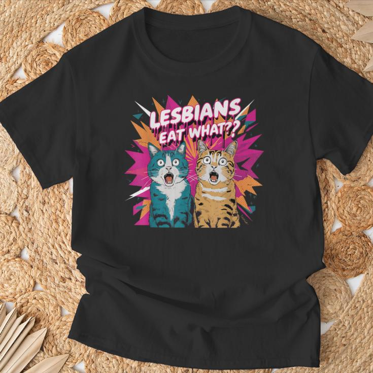 Lesbians Eat What T-Shirt Geschenke für alte Männer