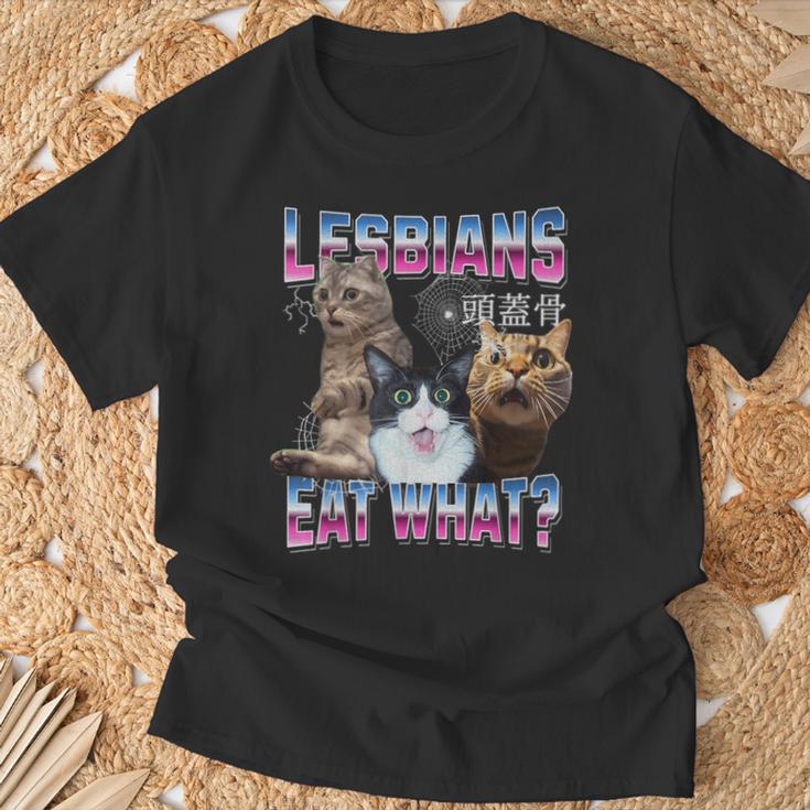 Lesbians Eat What Lesbians Eat What T-Shirt Geschenke für alte Männer