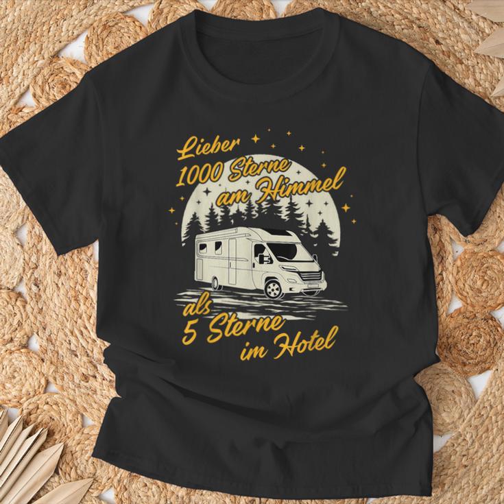 Lieber 1000 Sterne Am Himmel Caravan Camper Motorhome T-Shirt Geschenke für alte Männer