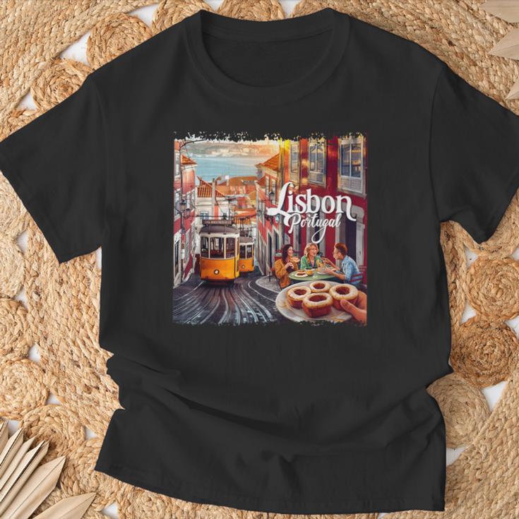 Lisbon Portugal T-Shirt Geschenke für alte Männer