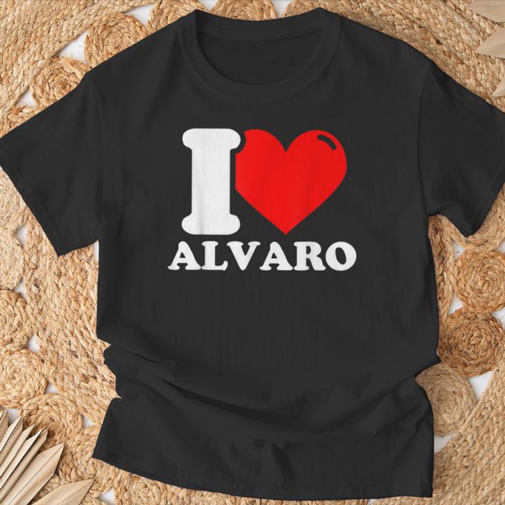 I Love Alvaro T-Shirt Geschenke für alte Männer