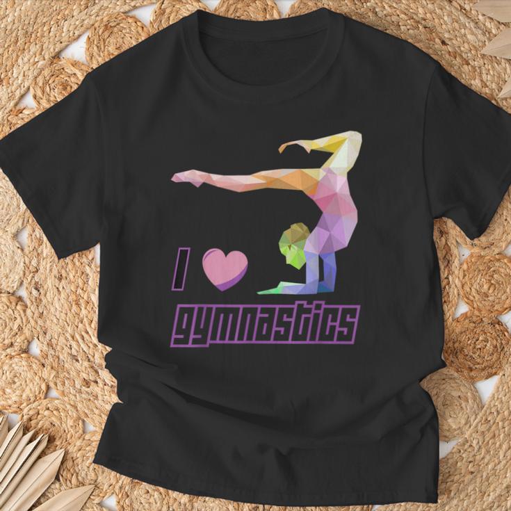 I Love Gymnastics Gymnast Girl Lover T-Shirt Geschenke für alte Männer