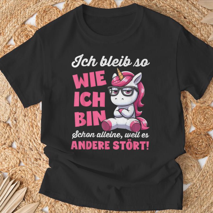 Lustig Ich Bleib So Wie Ich Bin Spruch Confident T-Shirt Geschenke für alte Männer