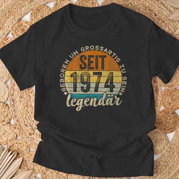 Lustiger 50 Geburtstag -Intage 1974 Geburtstag 50 Jahre T-Shirt Geschenke für alte Männer