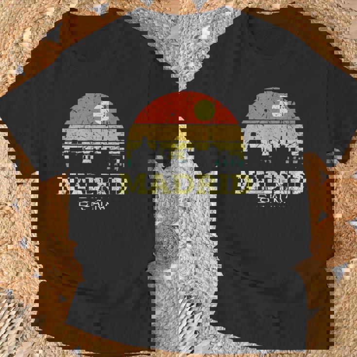 Madridintage Camisa De Horizontal City De Madrid Camiseta unisex Regalos para ancianos