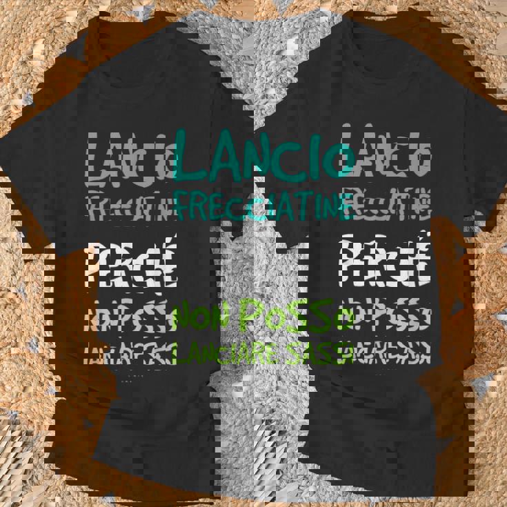 Maglia Lancio Frecciatine Perché Sassi Non Posso Regalo Maglietta Regalos para ancianos