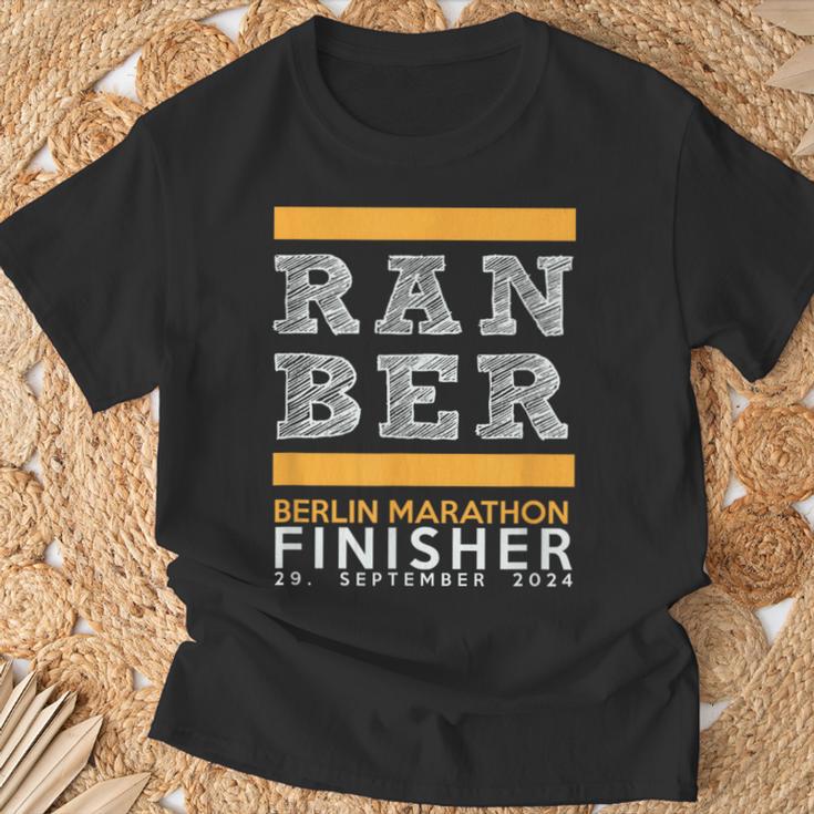 Marathon Berlin 2024 Finisher T-Shirt Geschenke für alte Männer