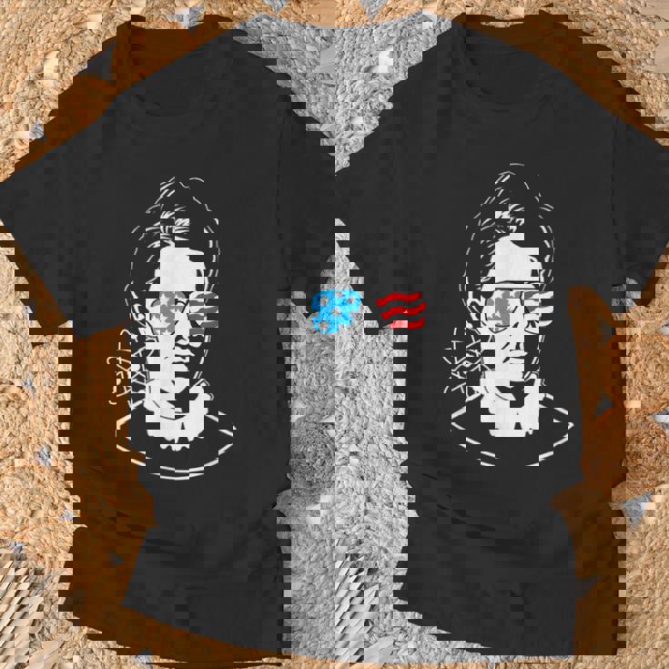 Marie Curie Patriotic Cool Science Regalo Bandiera Americana Maglietta Regalos para ancianos