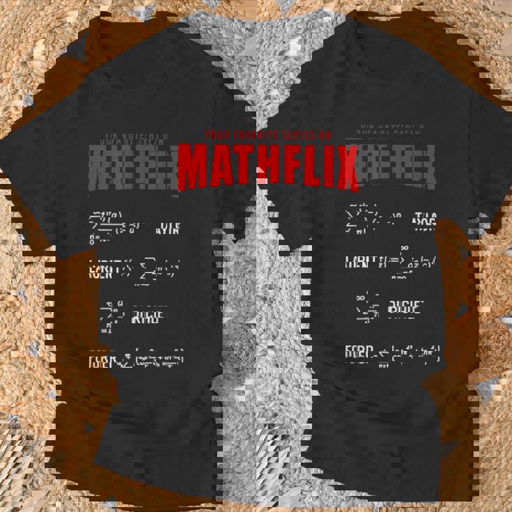 Mathflix Formule Di Calcolo Matematico Preferite Nerd Maglietta Regalos para ancianos