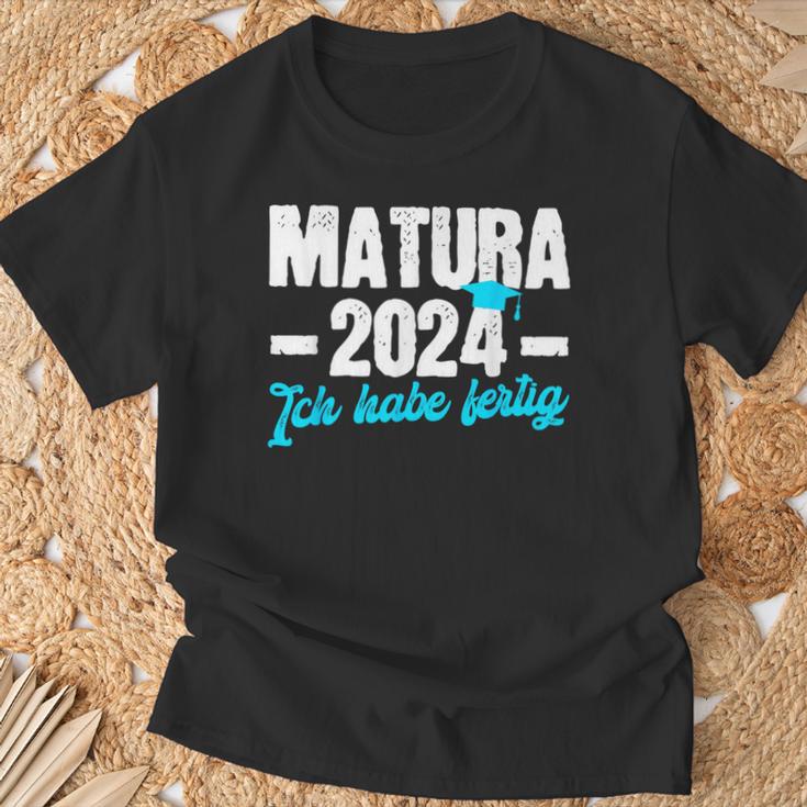 Matura 2024 Ich Habe Fertig Matura Bestanden T-Shirt Geschenke für alte Männer