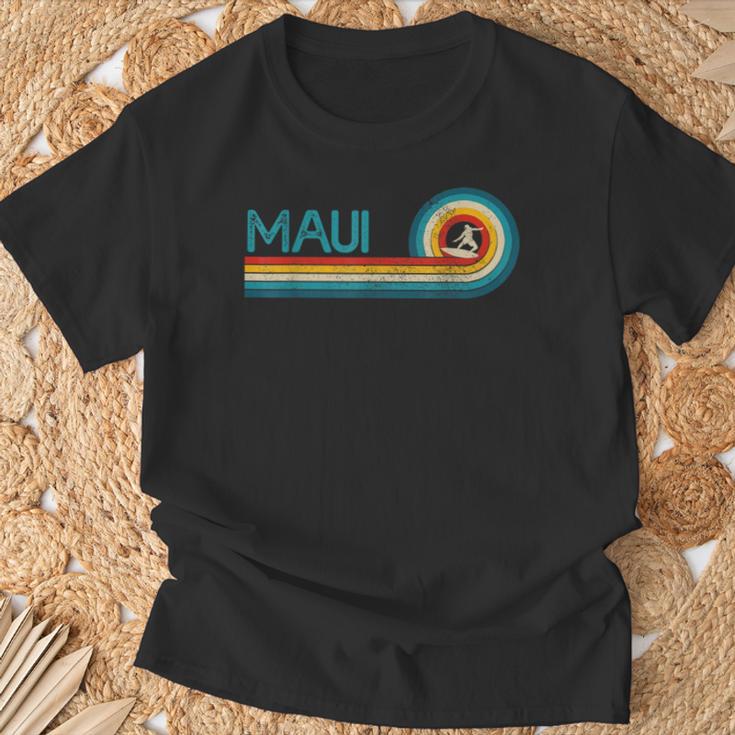 Maui Hawaiiintage Surfer Souvenir Surf T-Shirt Geschenke für alte Männer