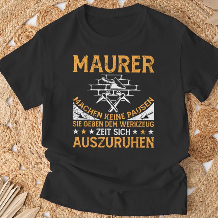 Maurer Masonermeister Bricklayer's T-Shirt Geschenke für alte Männer