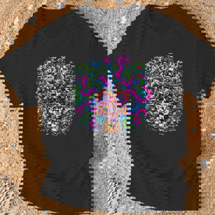 Medusa Cool Graphic Custom Maglietta Regalos para ancianos