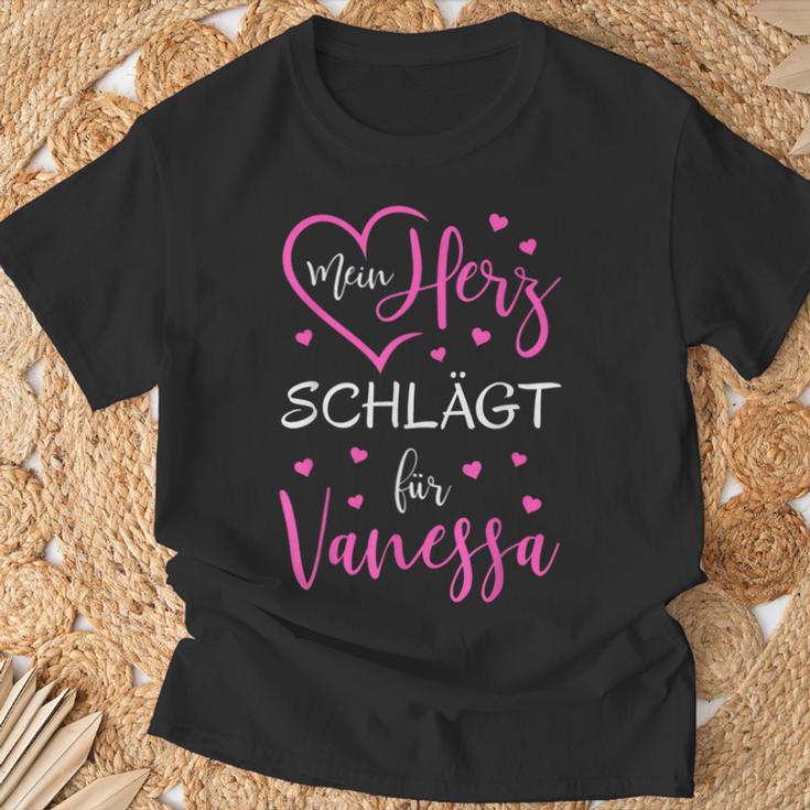 Mein Herz Schlägt Füranessa I Love I Loveanessa T-Shirt Geschenke für alte Männer