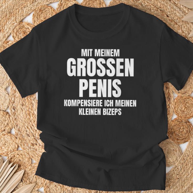 With Meiner Große Kompensiere Ich Sex Slogan T-Shirt Geschenke für alte Männer