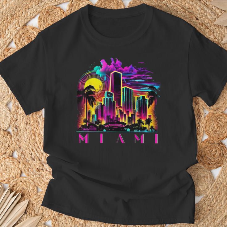 Miami Floridaibrant Colourful Miami Souvenir T-Shirt Geschenke für alte Männer