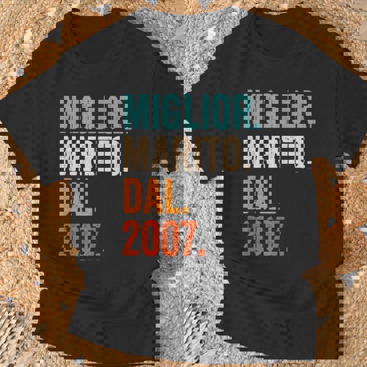Miglior Marito Dal 2007 Anni 17 Anniversario Matrimonio Maglietta Regalos para ancianos