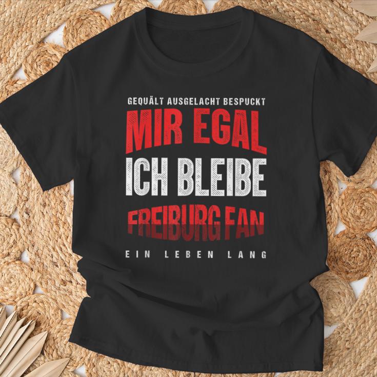 Mir Egal Ich Bleibe Freiburg Fan Football Fan T-Shirt Geschenke für alte Männer