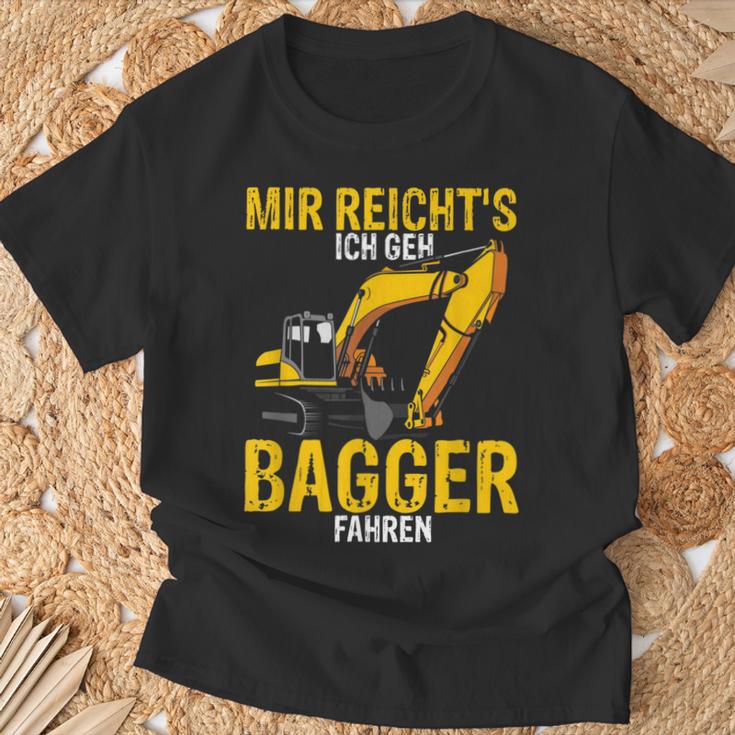 Mir Reichts Ich Geh Bagger Fahren Digger Driver T-Shirt Geschenke für alte Männer