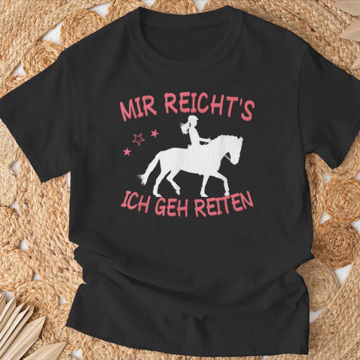 Mir Reicht's Ich Geh Reiten T-Shirt Geschenke für alte Männer