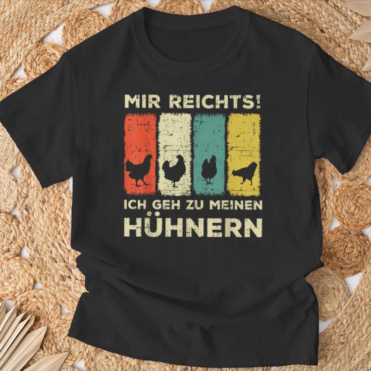 Mir Reichts Ich Geh Zu Meinen Hühnern Hühnerzucht Hühner T-Shirt Geschenke für alte Männer