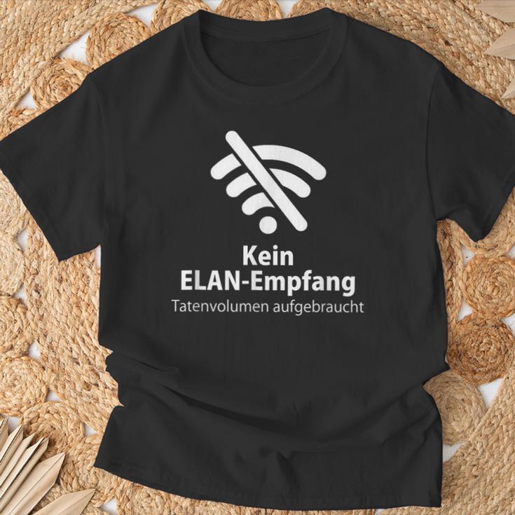 Mobile Phone Kein Elan Receipt Tatenvolumen Aufwo T-Shirt Geschenke für alte Männer