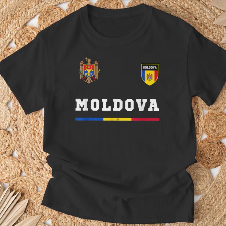 Moldova Sports Football Flag Football T-Shirt Geschenke für alte Männer