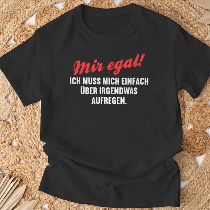 With Mosen Sich Über Alles Aufregen Meckersack Meckern S T-Shirt Geschenke für alte Männer