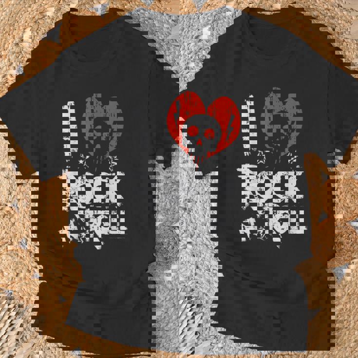Musica Rock N Roll Amo Il Rock And Roll Maglietta Regalos para ancianos