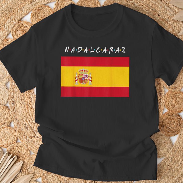 Nadalcaraz With Spain Flag T-Shirt Geschenke für alte Männer