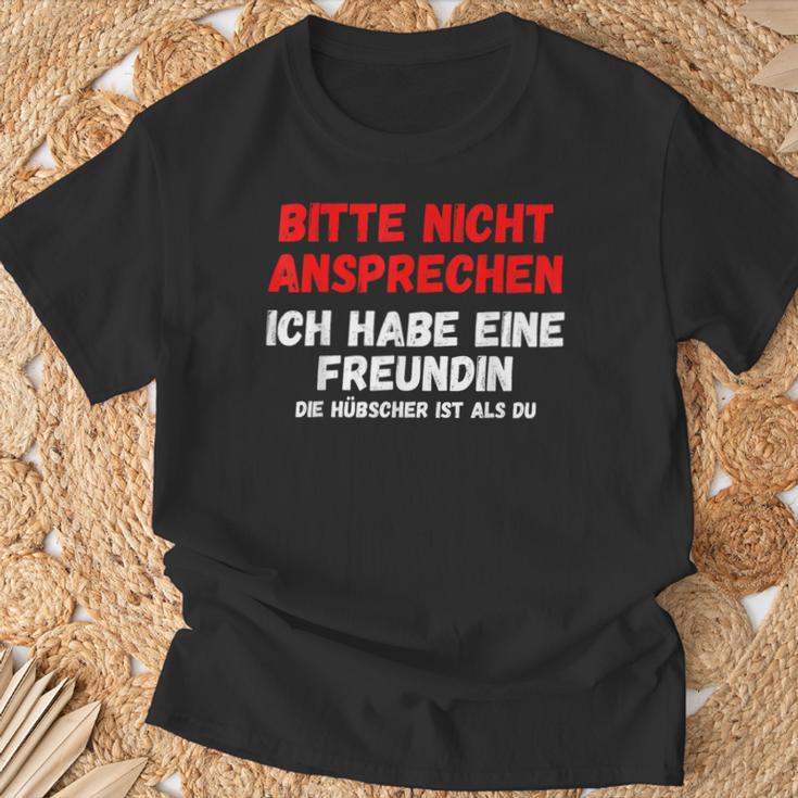 Nicht Ansprechen Ich Habe Eine Freundin T-Shirt Geschenke für alte Männer