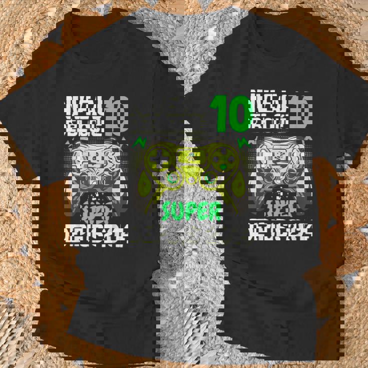 Niveau 10 Débloqué Super Depuis 2014 Anniversaire Gamer T-Shirt Cadeaux pour les vieillards