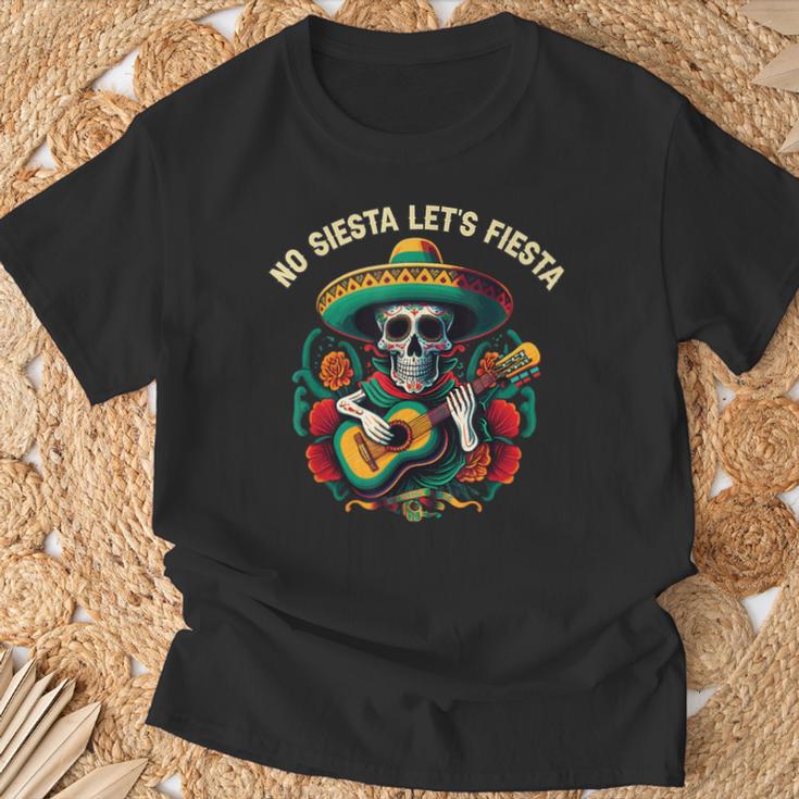 No Siesta Lass Uns Fiesta Cinco De Mayo Mexican Pride Mexico T-Shirt Geschenke für alte Männer