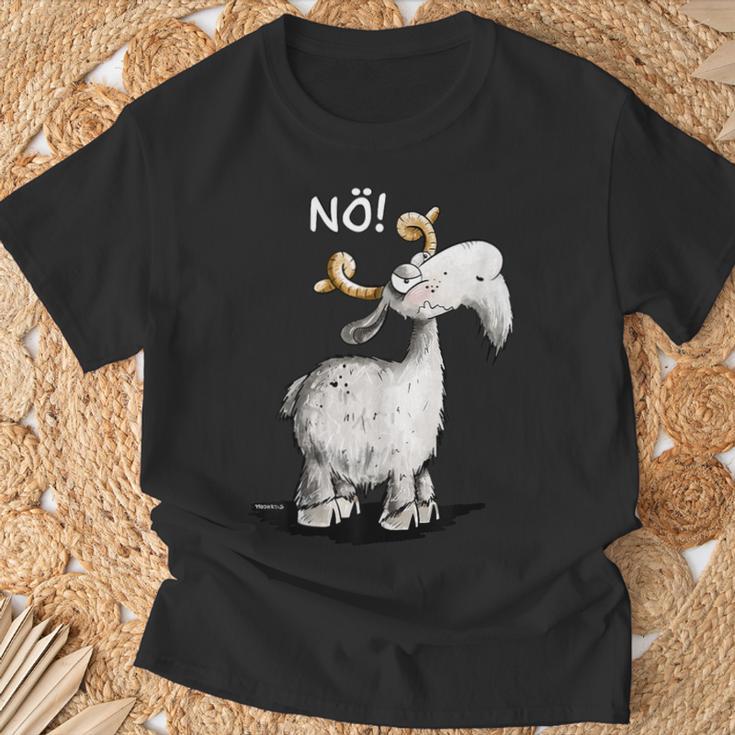 Nö Ziege Hat Keinen Bock I Goat Statement Fun S T-Shirt Geschenke für alte Männer