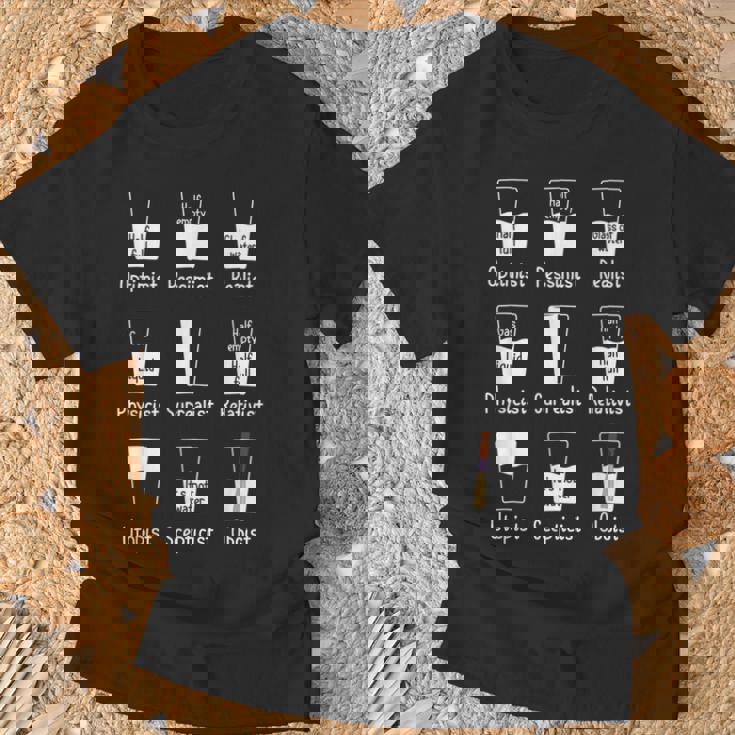 Oboist Optimist Pessimist Anche Pour Musicien T-Shirt Cadeaux pour les vieillards