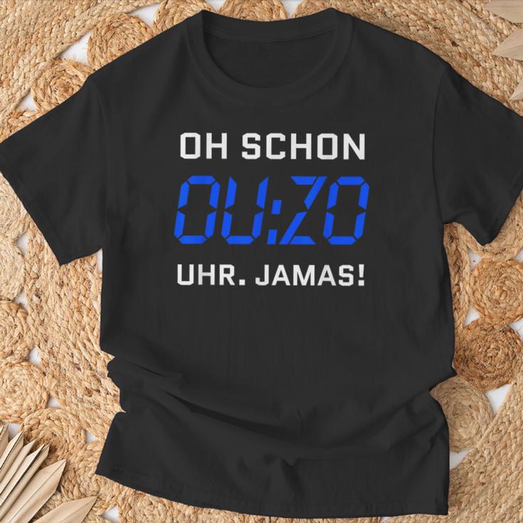 Oh Schon Ouzo Watch Jamas Slogan Alcohol Greek Ouzo T-Shirt Geschenke für alte Männer