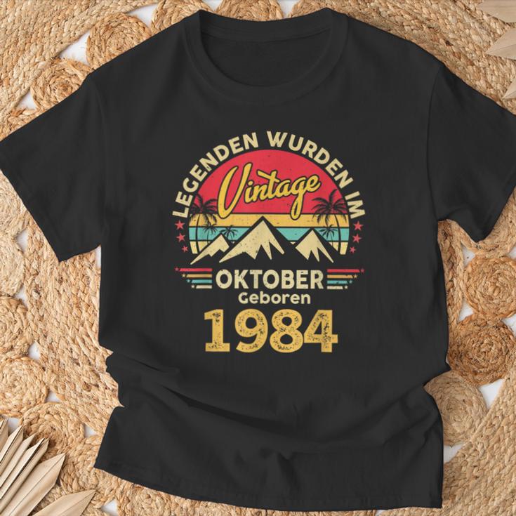 Oktober 1984 Männer Frauen 40 Geburtstag Limited Edition 40 T-Shirt Geschenke für alte Männer