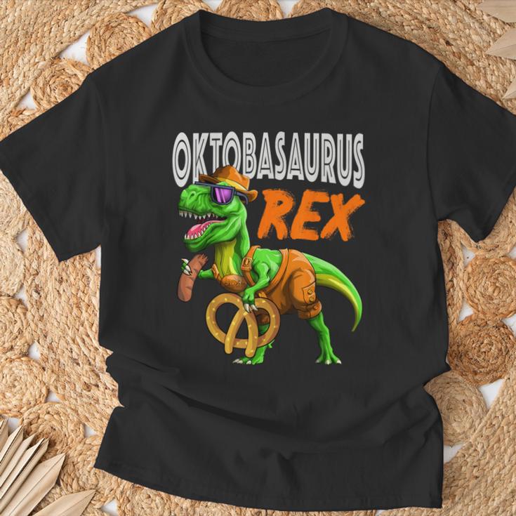 Oktoberfest T-Rex Lederhosen Dinosaur Bavarian Children's T-Shirt Geschenke für alte Männer